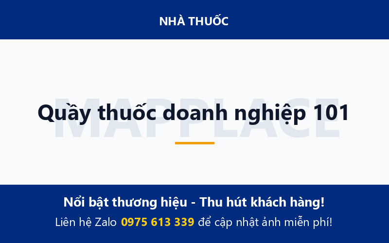 Quầy thuốc doanh nghiệp 101