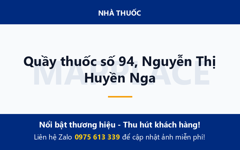 Quầy thuốc số 94, Nguyễn Thị Huyền Nga