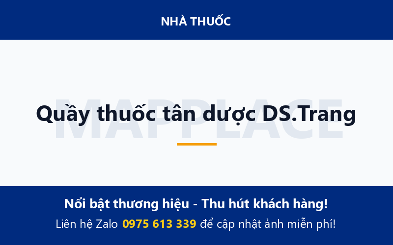 Quầy thuốc tân dược DS.Trang