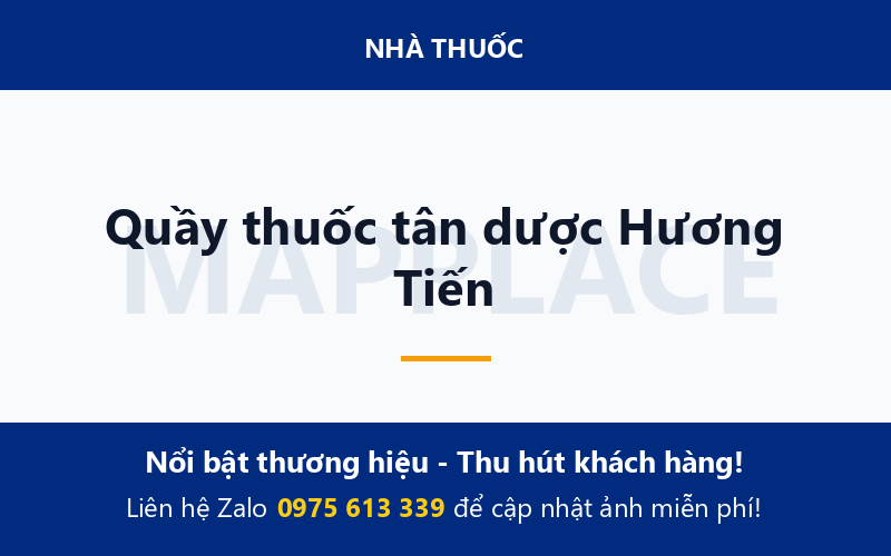 Quầy thuốc tân dược Hương Tiến