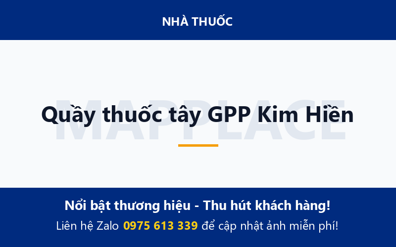 Quầy thuốc tây GPP Kim Hiền