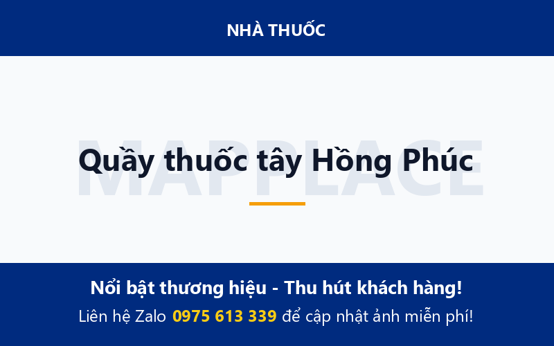 Quầy thuốc tây Hồng Phúc