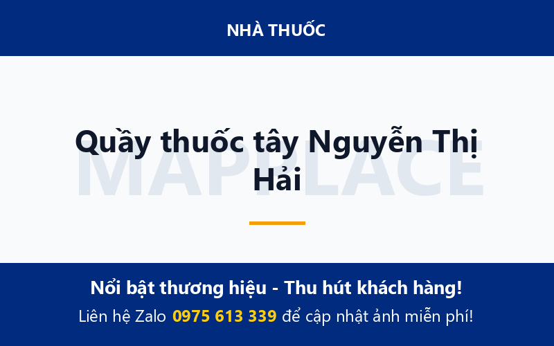 Quầy thuốc tây Nguyễn Thị Hải