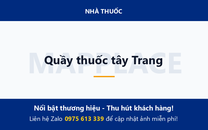 Quầy thuốc tây Trang