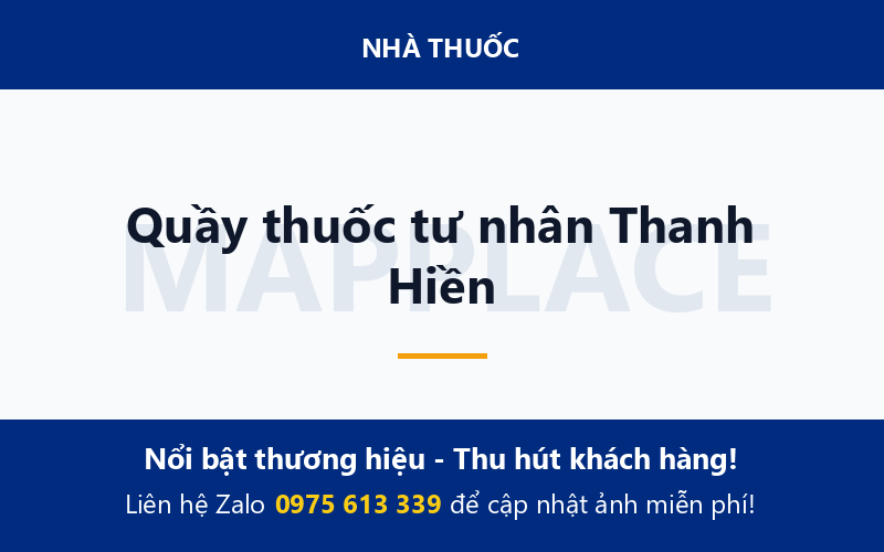 Quầy thuốc tư nhân Thanh Hiền