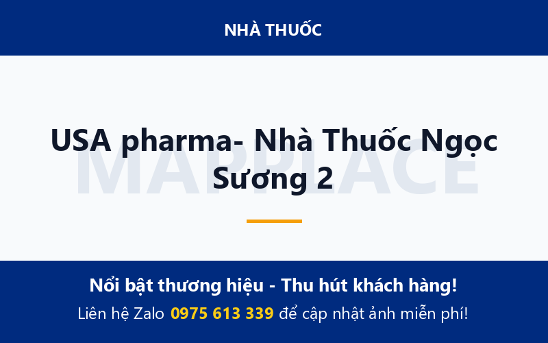 USA pharma- Nhà Thuốc Ngọc Sương 2