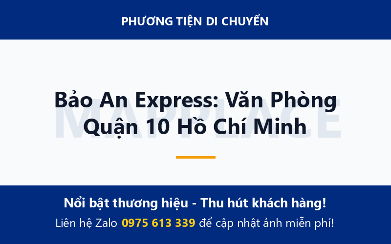 Bảo An Express: Văn Phòng Quận 10 Hồ Chí Minh