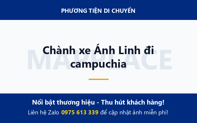 Chành xe Ánh Linh đi campuchia