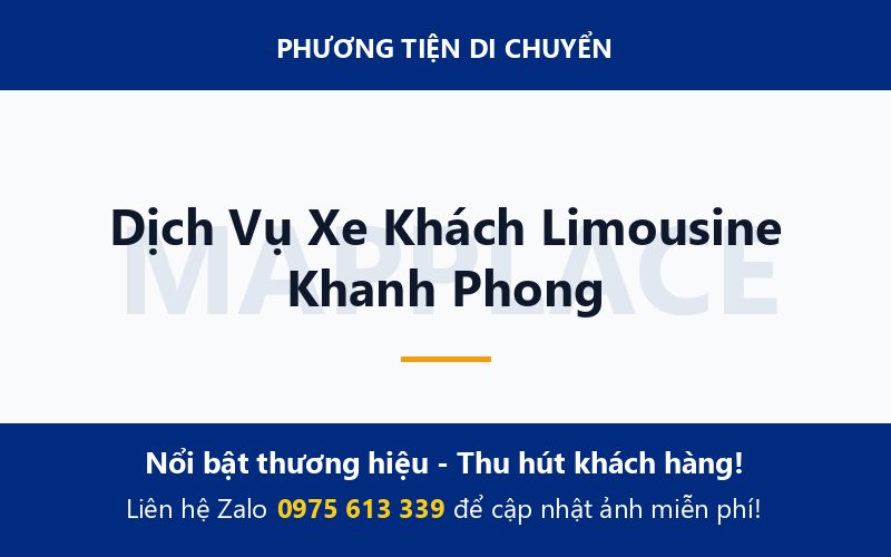 Dịch Vụ Xe Khách Limousine Khanh Phong
