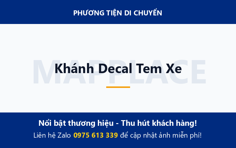 Khánh Decal Tem Xe