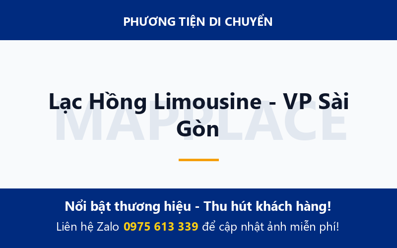 Lạc Hồng Limousine - VP Sài Gòn
