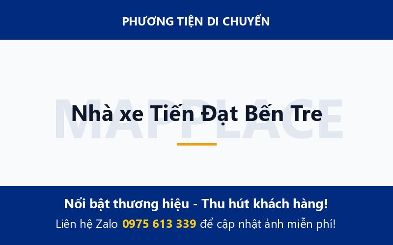 Nhà xe Tiến Đạt Bến Tre