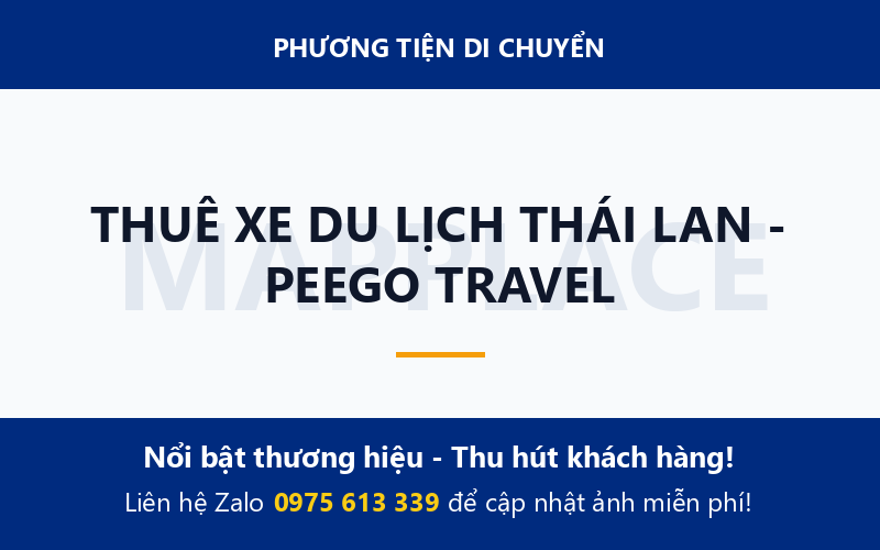 THUÊ XE DU LỊCH THÁI LAN - PEEGO TRAVEL