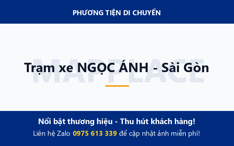 Trạm xe NGỌC ÁNH - Sài Gòn