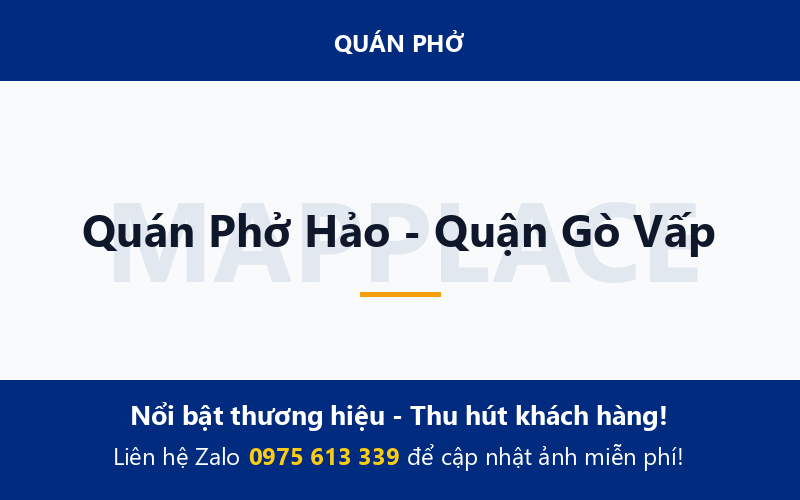 Quán Phở Hảo - Quận Gò Vấp