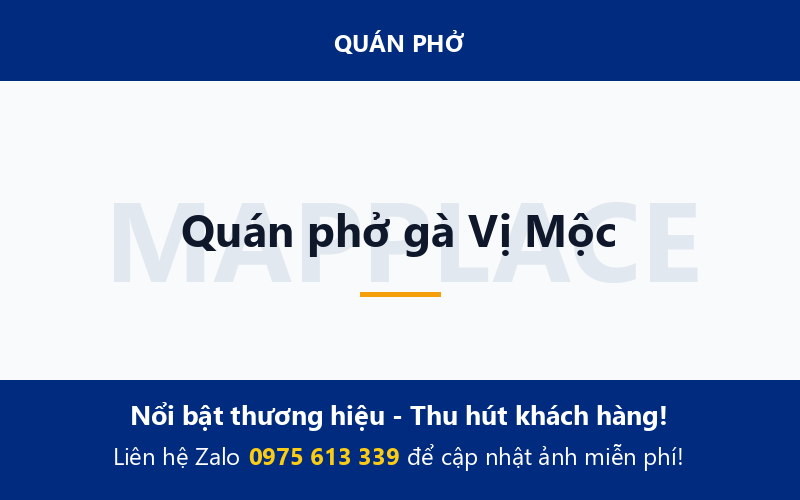 Quán phở gà Vị Mộc