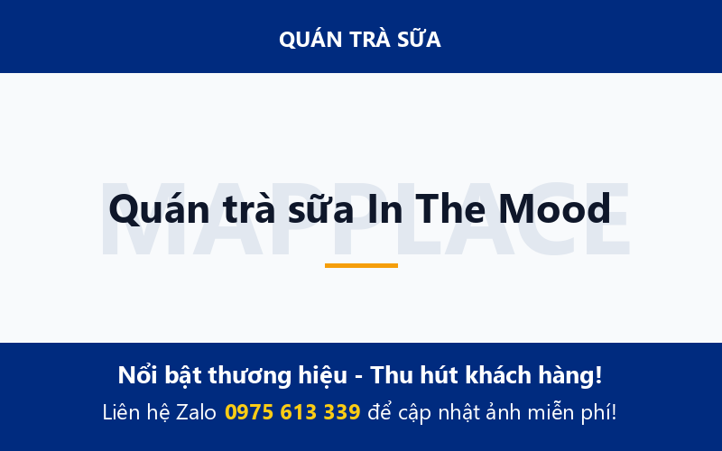 Quán trà sữa In The Mood