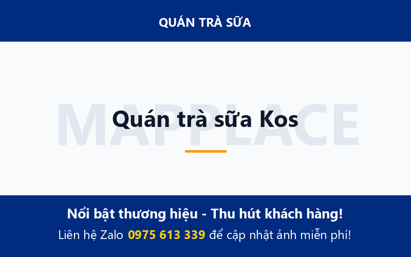 Quán trà sữa Kos