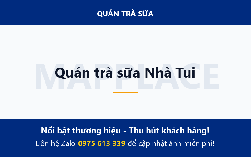 Quán trà sữa Nhà Tui