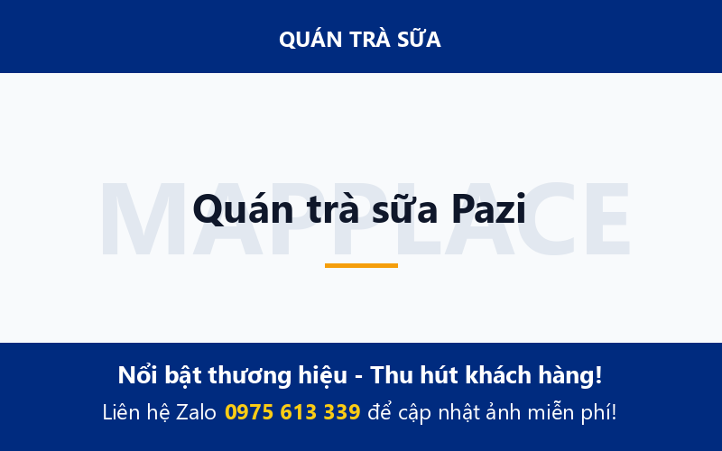 Quán trà sữa Pazi