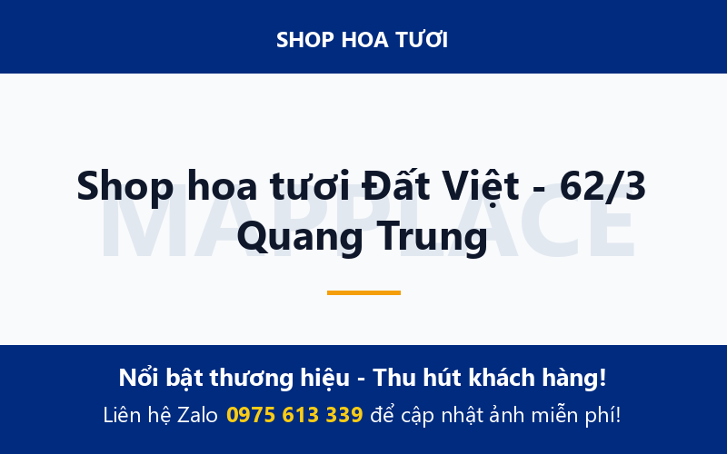Shop hoa tươi Đất Việt - 62/3 Quang Trung