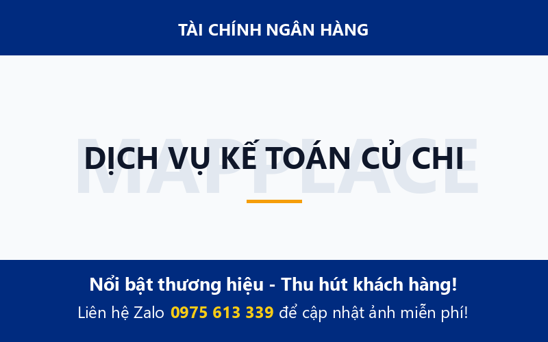 DỊCH VỤ KẾ TOÁN CỦ CHI