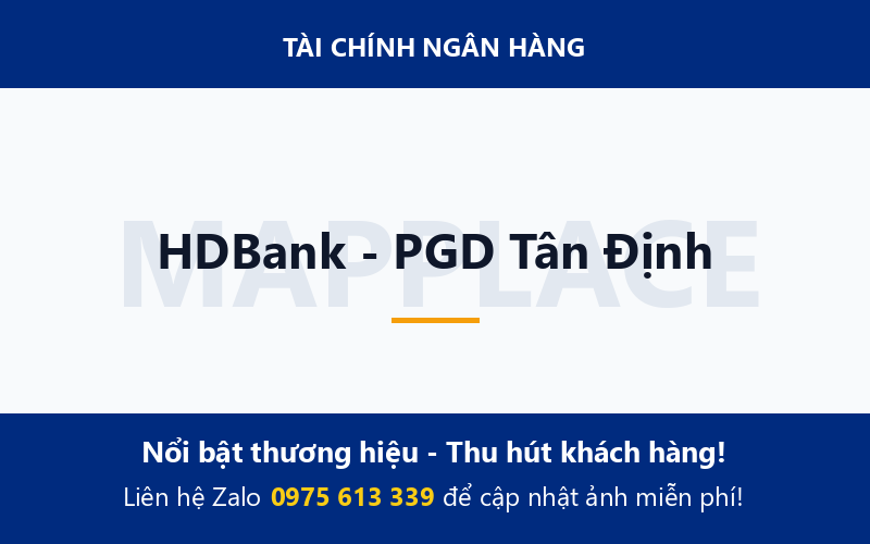 HDBank - PGD Tân Định
