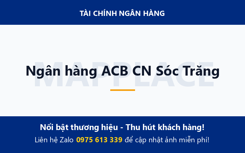 Ngân hàng ACB CN Sóc Trăng