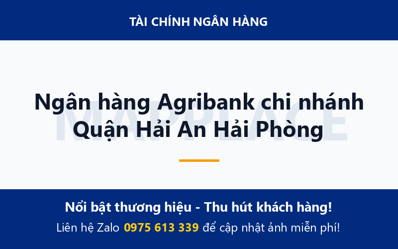 Ngân hàng Agribank chi nhánh Quận Hải An Hải Phòng