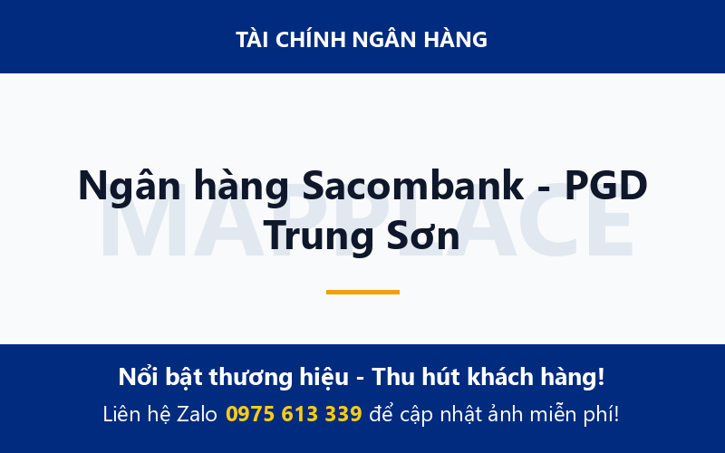 Ngân hàng Sacombank - PGD Trung Sơn
