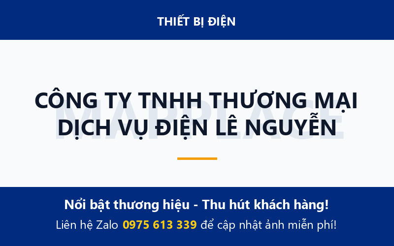 CÔNG TY TNHH THƯƠNG MẠI DỊCH VỤ ĐIỆN LÊ NGUYỄN
