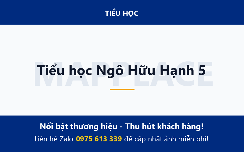 Tiểu học Ngô Hữu Hạnh 5