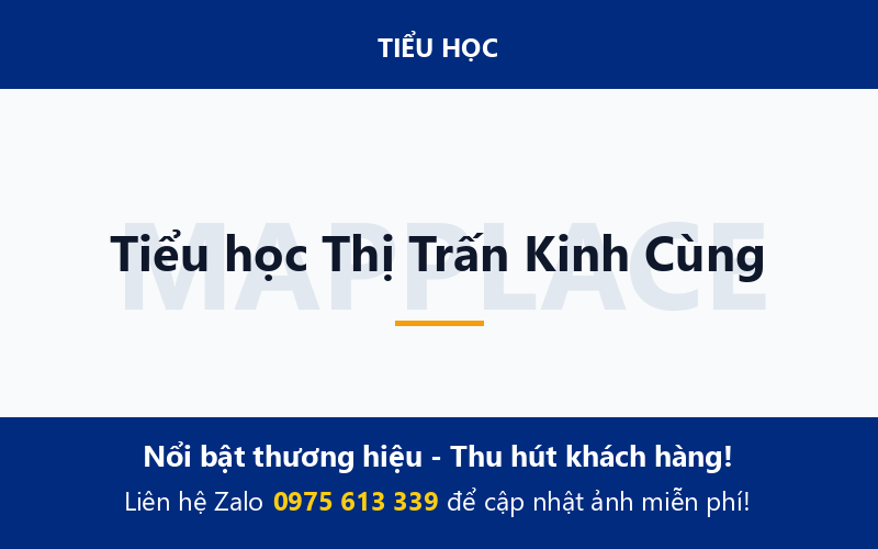 Tiểu học Thị Trấn Kinh Cùng