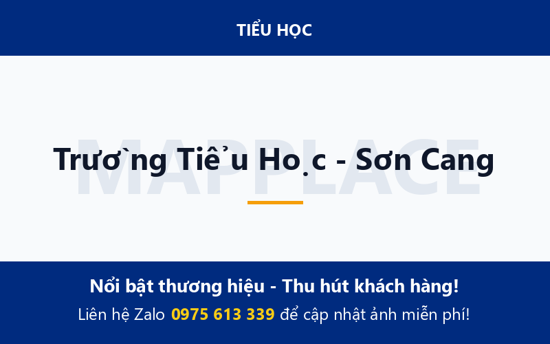 Trường Tiểu Học - Sơn Cang