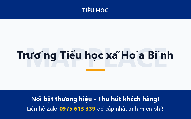 Trường Tiểu học xã Hòa Bình