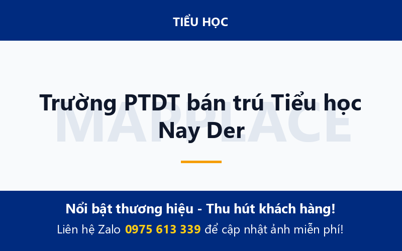 Trường PTDT bán trú Tiểu học Nay Der