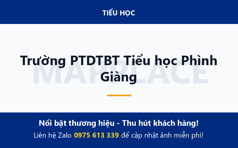 Trường PTDTBT Tiểu học Phình Giàng