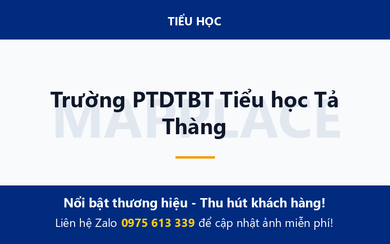Trường PTDTBT Tiểu học Tả Thàng