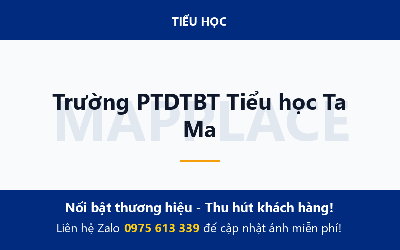 Trường PTDTBT Tiểu học Ta Ma