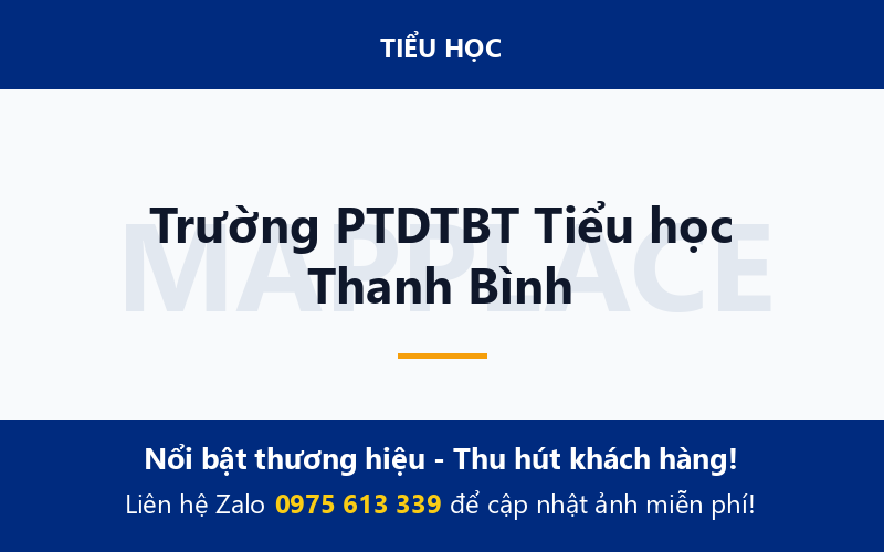 Trường PTDTBT Tiểu học Thanh Bình