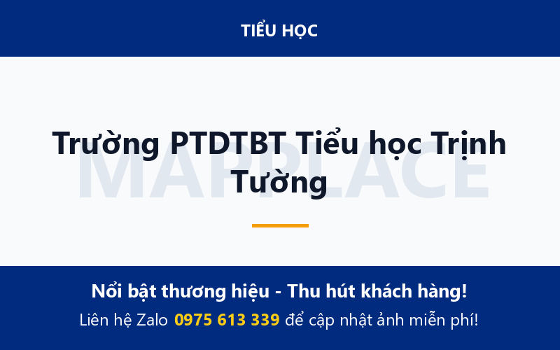 Trường PTDTBT Tiểu học Trịnh Tường