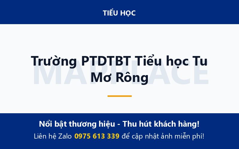 Trường PTDTBT Tiểu học Tu Mơ Rông
