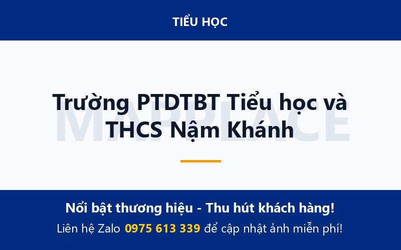 Trường PTDTBT Tiểu học và THCS Nậm Khánh