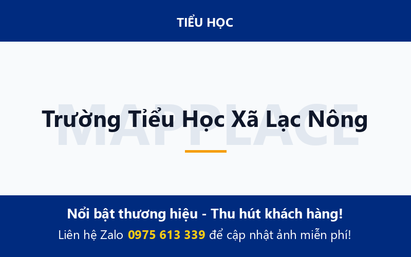 Trường Tỉểu Học Xã Lạc Nông