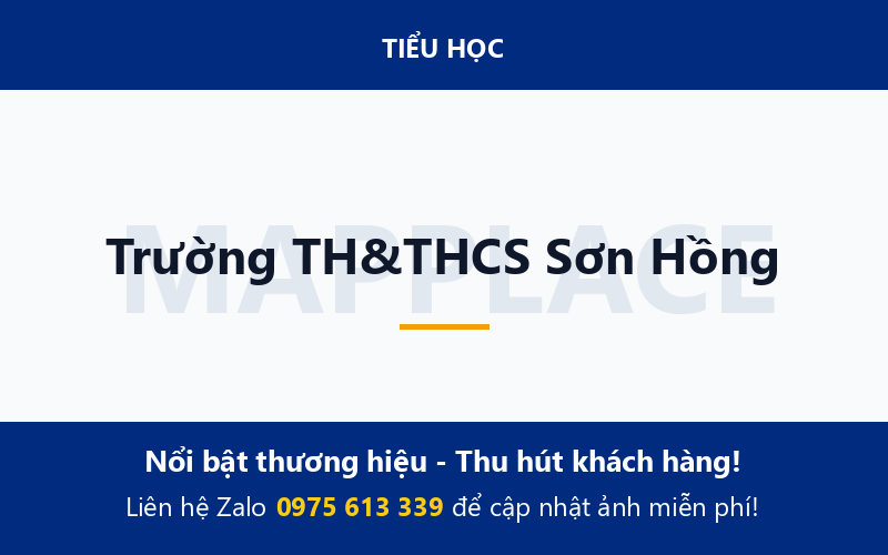 Trường TH&THCS Sơn Hồng