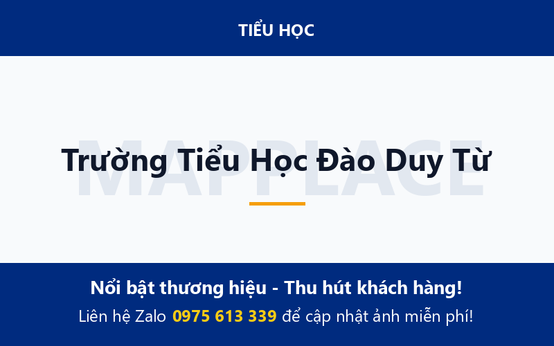 Trường Tiểu Học Đào Duy Từ