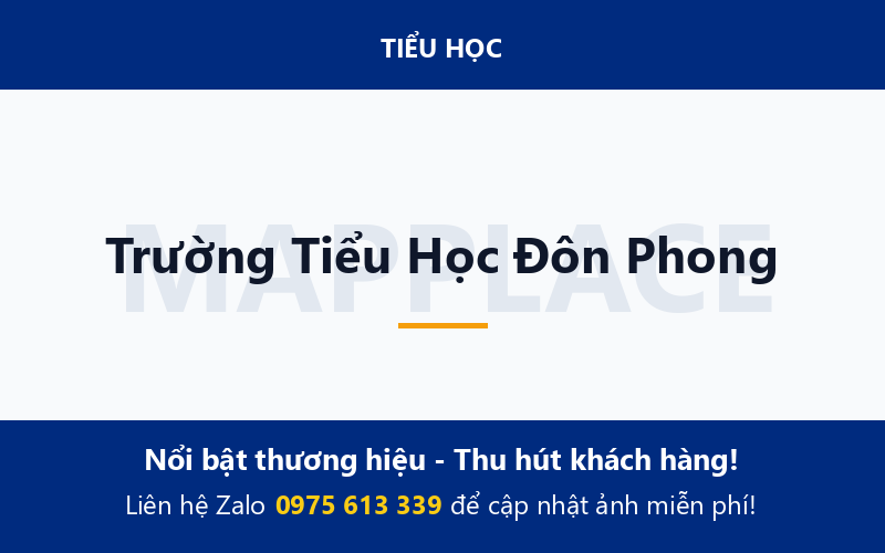 Trường Tiểu Học Đôn Phong