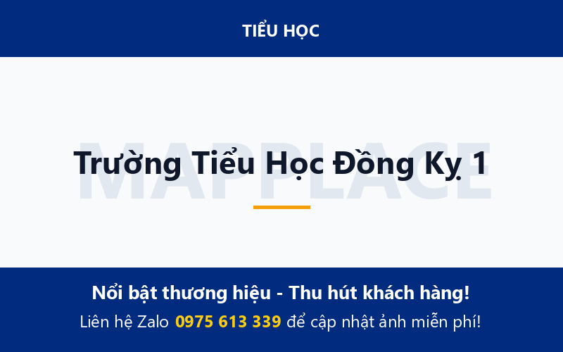 Trường Tiểu Học Đồng Kỵ 1