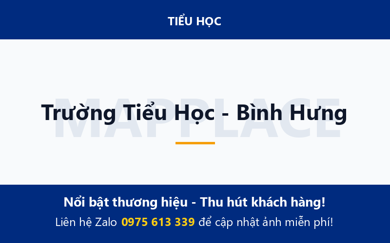 Trường Tiểu Học - Bình Hưng
