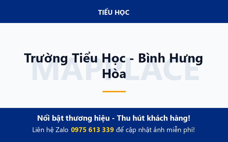Trường Tiểu Học - Bình Hưng Hòa